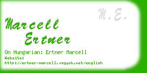 marcell ertner business card